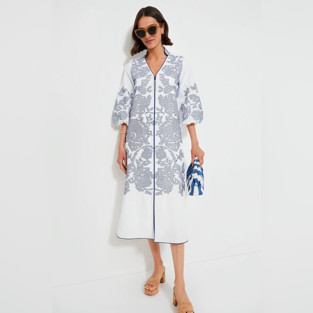 HYACINTH HOUSE

White Embroidery Arem Caftan